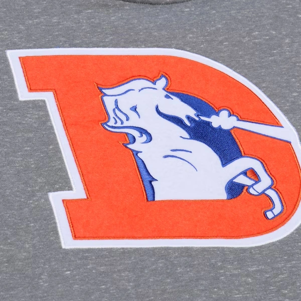 Denver Broncos Gray/Royal Winning Streak Fleece Hoodie 4 Denver Broncos Gray/Royal Winning Streak Fleece Hoodie