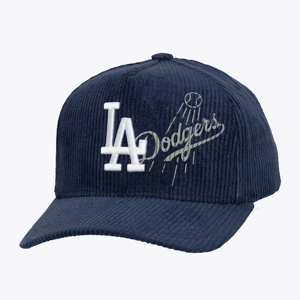 Los Angeles Dodgers Navy Arch Stamp Pro Pinch Snapback Hat