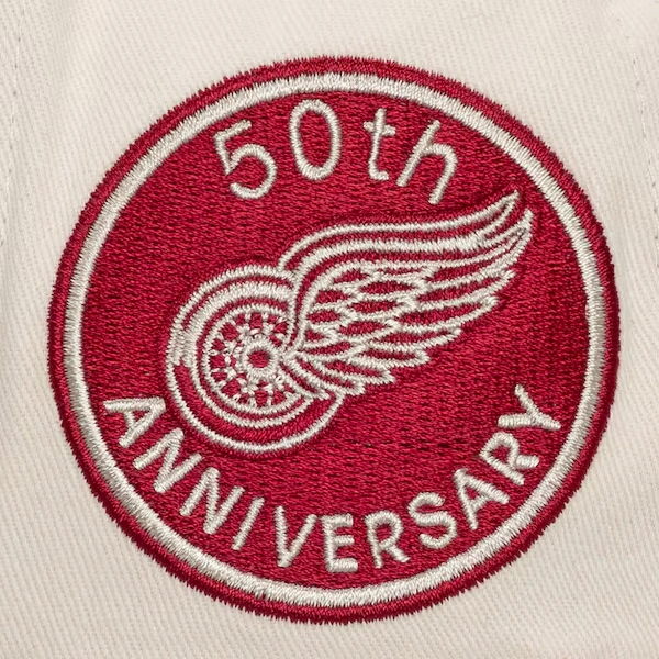 Detroit Red Wings Cream Fall Corduroy Pro Crown Snapback Hat