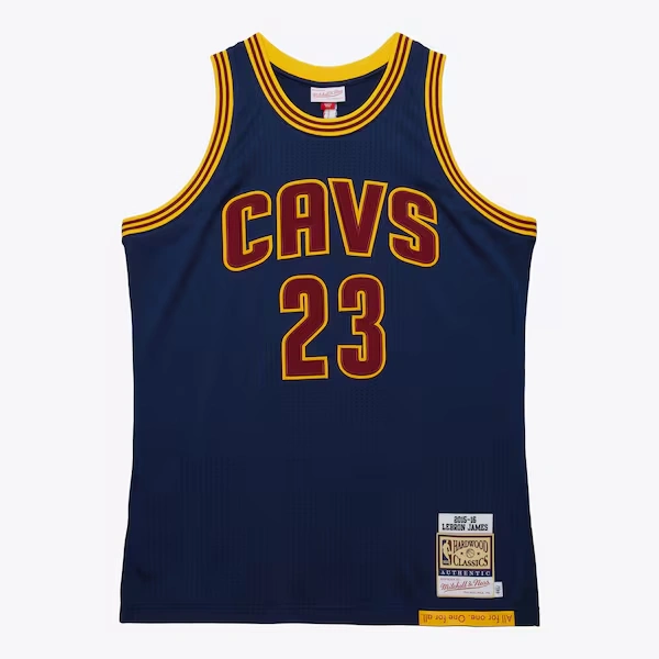 LeBron James Cleveland Cavaliers 2015-16 Navy Alternate Authentic Jersey