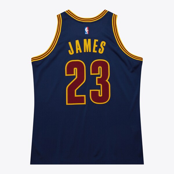 LeBron James Cleveland Cavaliers 2015-16 Navy Alternate Authentic Jersey 3 LeBron James Cleveland Cavaliers 2015-16 Navy Alternate Authentic Jersey