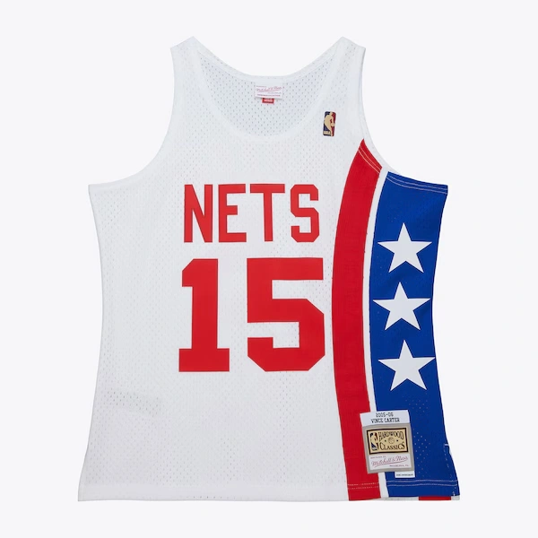 Vince Carter New Jersey Nets 2005-06 White Swingman Jersey