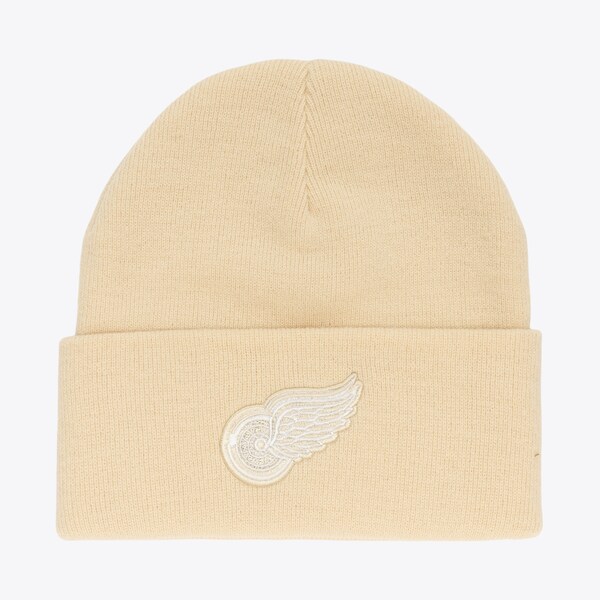 Detroit Red Wings Cream Fashion Cuffed Knit Hat