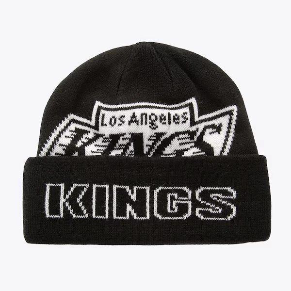 Los Angeles Kings Black K.O Cuffed Knit Beanie