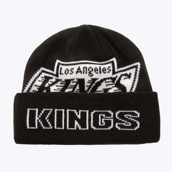 Los Angeles Kings Black K.O Cuffed Knit Beanie