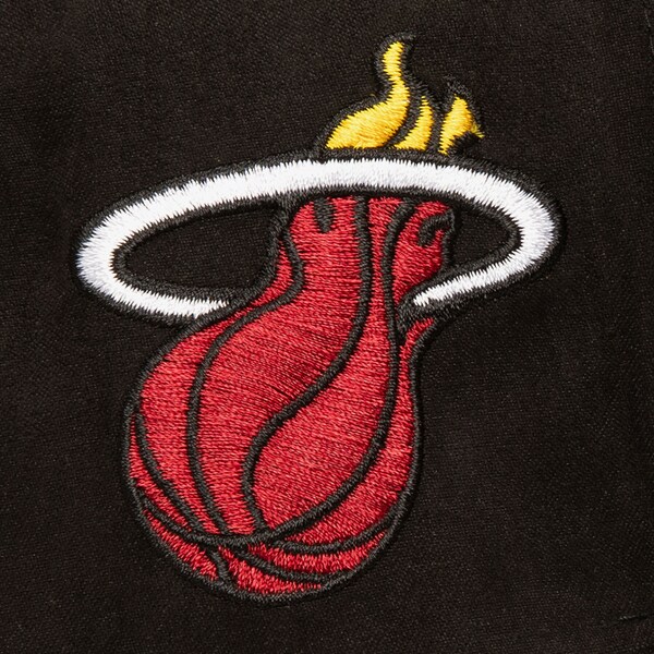 Miami Heat Black Suede Pro Adjustable Hat 4 Miami Heat Black Suede Pro Adjustable Hat