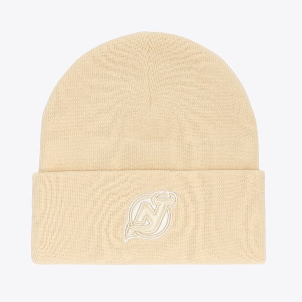 New Jersey Devils Cream Fashion Cuffed Knit Hat