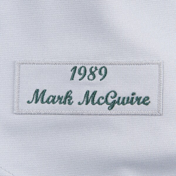 Mark McGwire Athletics Gray Oakland 1989 Authentic Jersey 4 Mark McGwire Athletics Gray Oakland 1989 Authentic Jersey