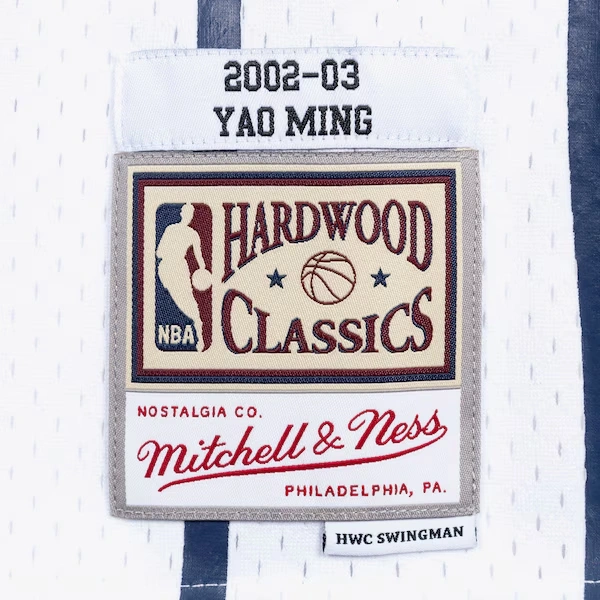 Yao Ming Houston Rockets 2002-03 White Swingman Player Jersey 4 Yao Ming Houston Rockets 2002-03 White Swingman Player Jersey