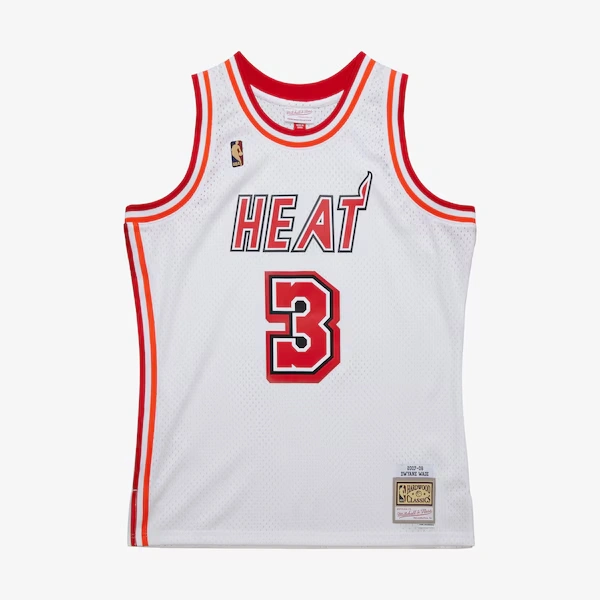 Dwyane Wade Miami Heat 2007-08 White Swingman Jersey