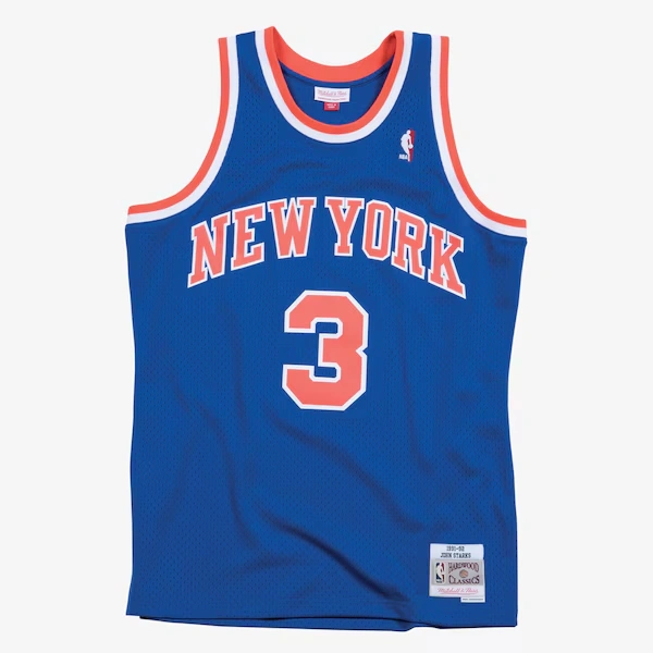 John Starks New York Knicks 1991-92 Blue Swingman Player Jersey