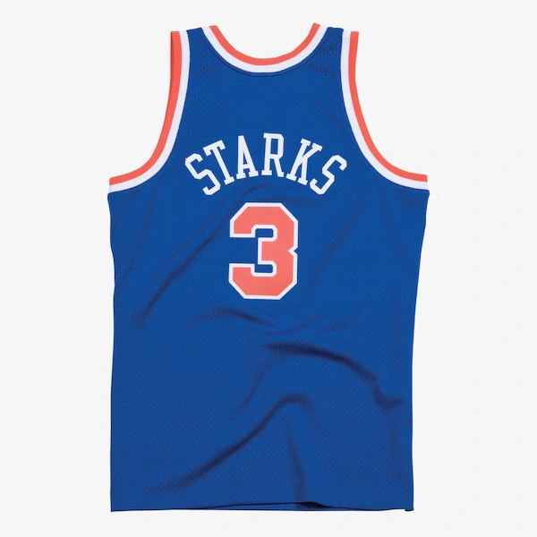 John Starks New York Knicks 1991-92 Blue Swingman Player Jersey