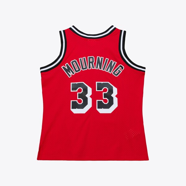 Alonzo Mourning Miami Heat 1996-97 Red Swingman Jersey 3 Alonzo Mourning Miami Heat 1996-97 Red Swingman Jersey