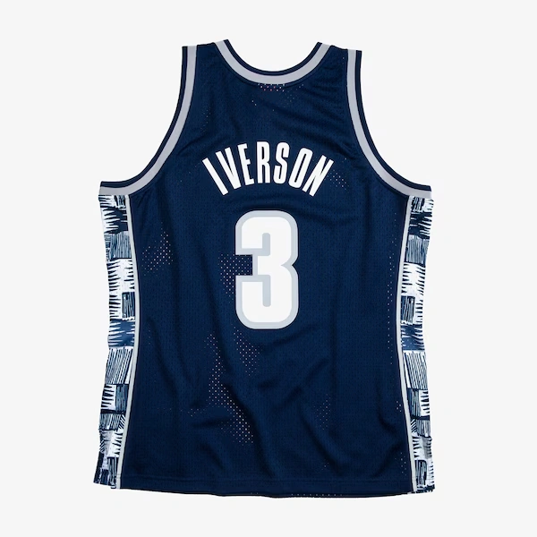 Allen Iverson Georgetown Hoyas 1995-96 Navy Swingman Player Jersey