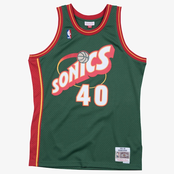 Shawn Kemp Seattle SuperSonics 1995-96 Green Swingman Player Jersey