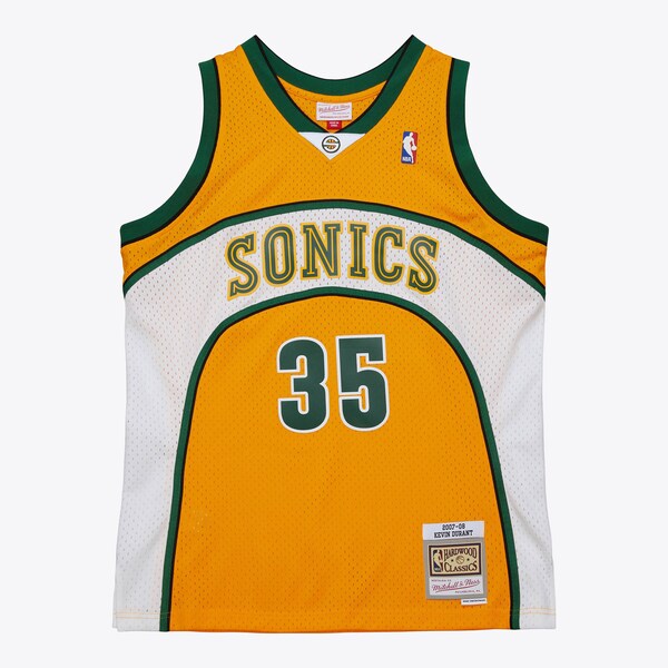 Kevin Durant Seattle SuperSonics 2007-08 Gold Alternate Swingman Jersey