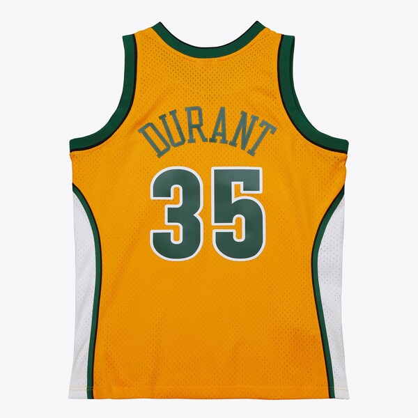 Kevin Durant Seattle SuperSonics 2007-08 Gold Alternate Swingman Jersey 3 Kevin Durant Seattle SuperSonics 2007-08 Gold Alternate Swingman Jersey