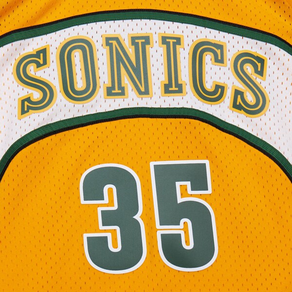 Kevin Durant Seattle SuperSonics 2007-08 Gold Alternate Swingman Jersey 6 Kevin Durant Seattle SuperSonics 2007-08 Gold Alternate Swingman Jersey