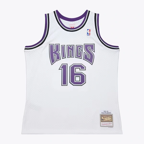 Peja Stojakovic Sacramento Kings 2001-02 White Swingman Jersey
