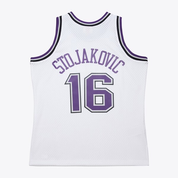 Peja Stojakovic Sacramento Kings 2001-02 White Swingman Jersey