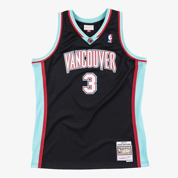 Men's Shareef Abdur-Rahim Black Vancouver Grizzlies 2000/01 Swingman Jersey