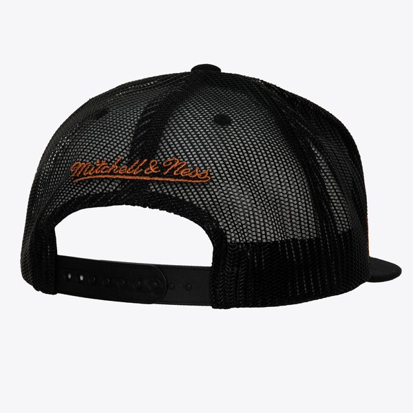 Miami Heat Black M&N x Nicky Jam Trucker Snapback Hat 3 Miami Heat Black M&N x Nicky Jam Trucker Snapback Hat