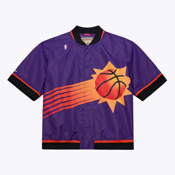 Phoenix Suns 1995-96 Purple Authentic Full-Snap Warm-Up Shirt