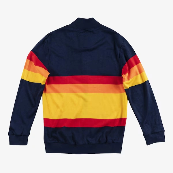 Houston Astros Navy Front Stripe Full-Zip Sweater 3 Houston Astros Navy Front Stripe Full-Zip Sweater