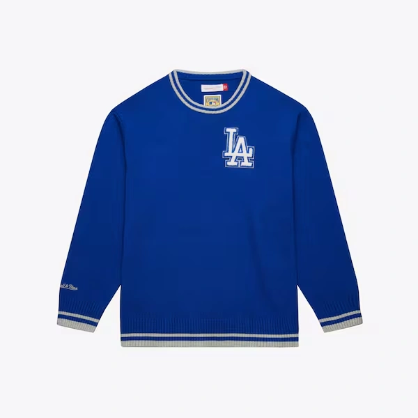 Los Angeles Dodgers Royal Cooperstown Throwback Sweater
