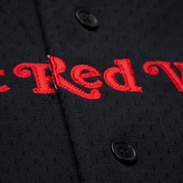 Detroit Red Wings Black On The Clock Full-Button Fashion Jersey