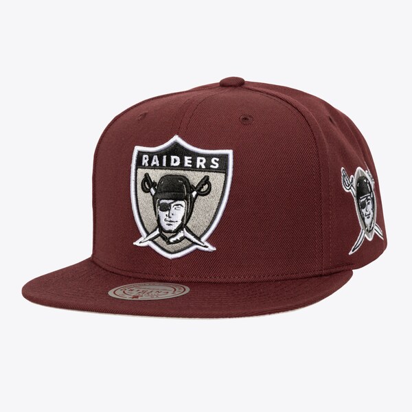 Oakland Raiders Burgundy Fashion Snapback Hat