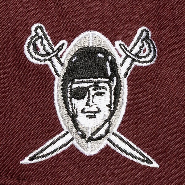 Oakland Raiders Burgundy Fashion Snapback Hat