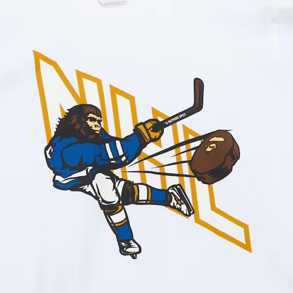 Bape x M&N White Vintage T-Shirt