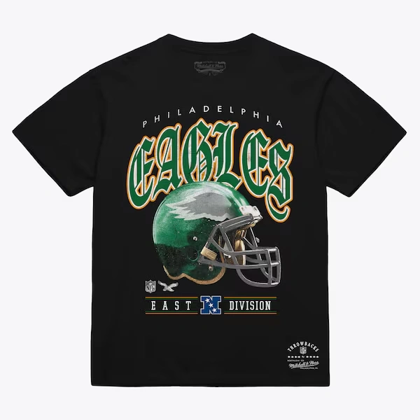Philadelphia Eagles Black Helmet Classic T-Shirt