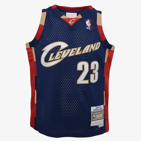 Youth LeBron James Navy Cleveland Cavaliers 2008/09 Swingman Jersey