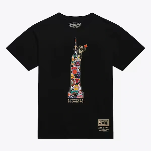 New York Knicks Black Hardwood Classics King K T-Shirt