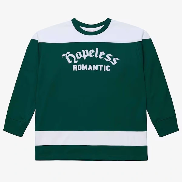 M&N x Emotionally Unavailable Green Hockey Jersey