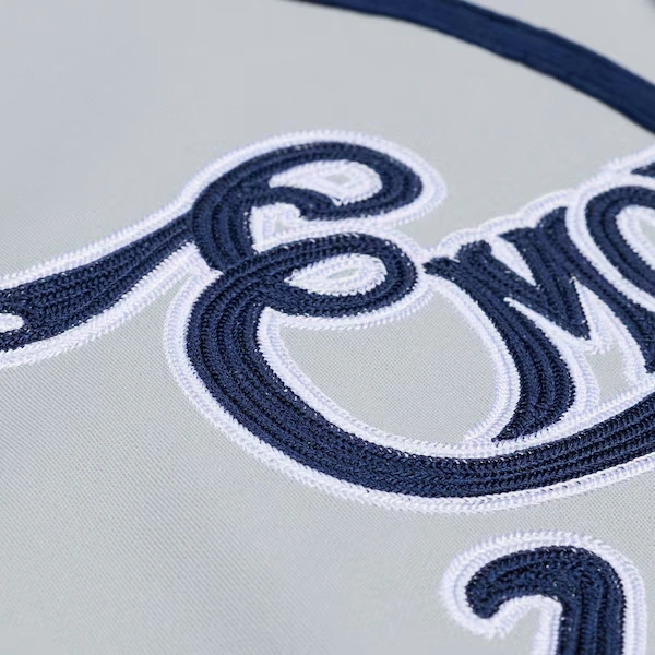 M&N x Emotionally Unavailable Gray Baseball Jersey