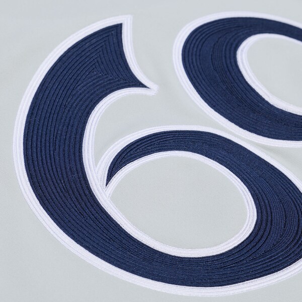 M&N x Emotionally Unavailable Gray Baseball Jersey