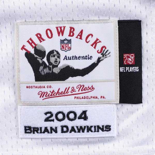 Brian Dawkins Philadelphia Eagles White 2004 Authentic Jersey
