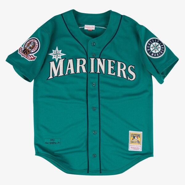 Ken Griffey Jr. Seattle Mariners Teal Mitchell & Ness 1995 Authentic Player Jersey