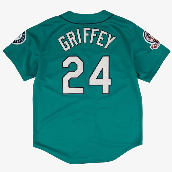 Ken Griffey Jr. Seattle Mariners Teal Mitchell & Ness 1995 Authentic Player Jersey