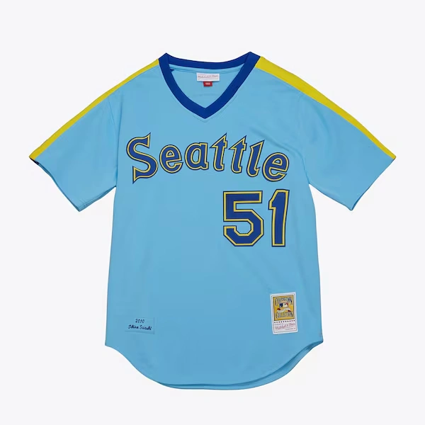 Ichiro Suzuki Seattle Mariners Light Blue 2010 Authentic Jersey