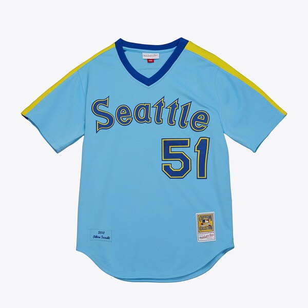 Ichiro Suzuki Seattle Mariners Light Blue 2010 Authentic Jersey