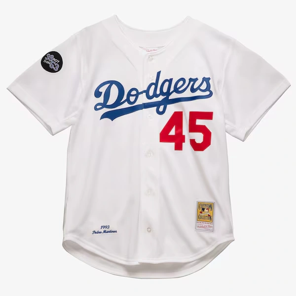 Pedro Martinez Los Angeles Dodgers 1993 White Authentic Player Jersey