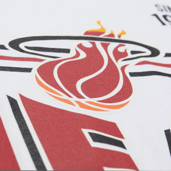 Miami Heat White Hardwood Classics Team Origins Premium T-Shirt 4 Miami Heat White Hardwood Classics Team Origins Premium T-Shirt