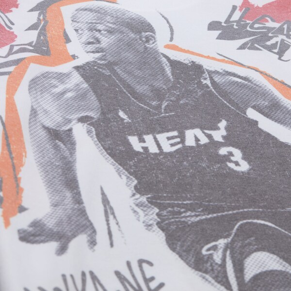 Dwyane Wade Miami Heat White Showstopper Player T-Shirt 4 Dwyane Wade Miami Heat White Showstopper Player T-Shirt