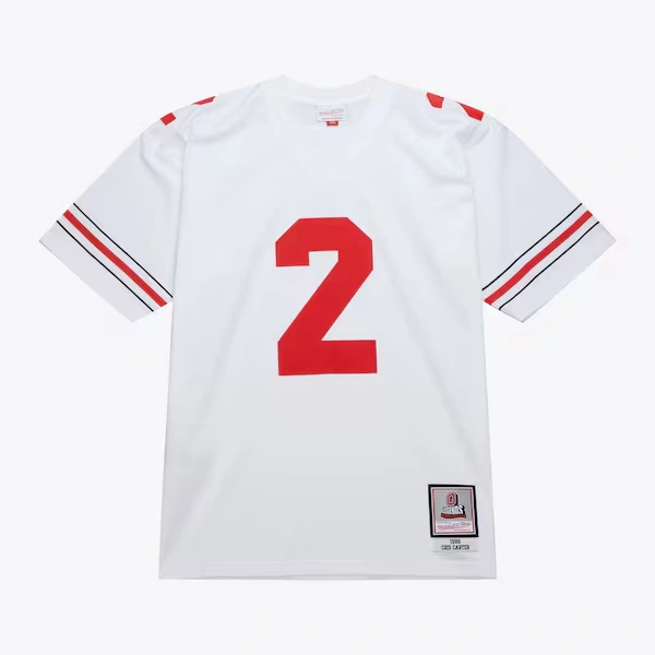 Cris Carter Ohio State Buckeyes 1986 White Legacy Jersey