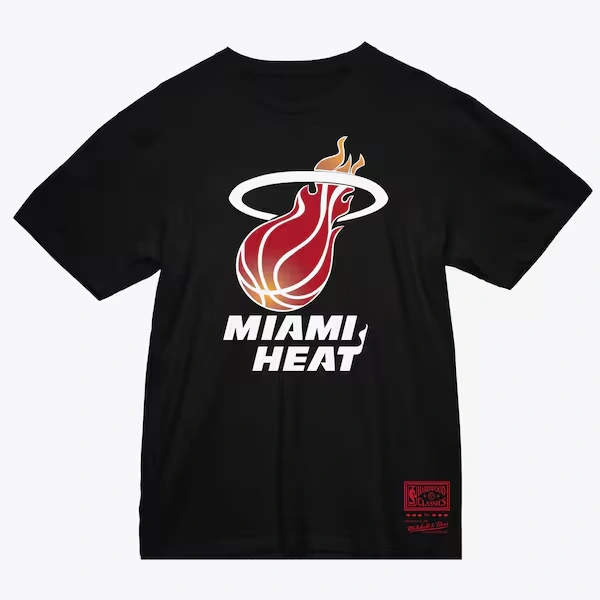 Miami Heat Black Logo T-Shirt