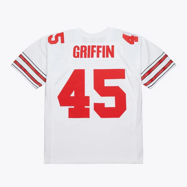Archie Griffin Ohio State Buckeyes 1974-75 White Legacy Jersey 3 Archie Griffin Ohio State Buckeyes 1974-75 White Legacy Jersey